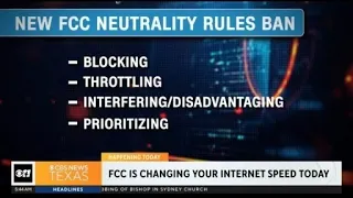 New FCC rules changing your internet speed