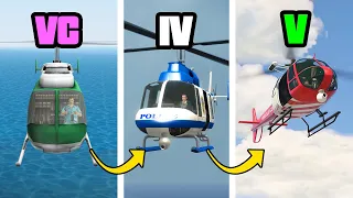 POLICE CHOPPER in GTA Games (Evolution)