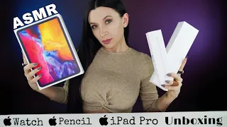 ASMR Apple Unboxing *iPad Pro, Apple Watch, Apple Pencil