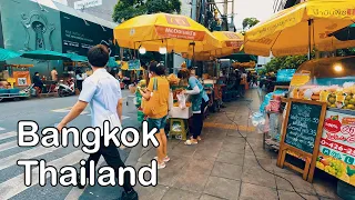 4K Bangkok Walk - Silom Rd Walk at Daytime / Thailand 🇹🇭- 4K 60fps