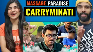 Carryminati - MASSAGE PARADISE 🤣🤣 | Carryminati Reaction Video | Massage Paradise Reaction video