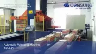 Automatic low level palletizer for cartons