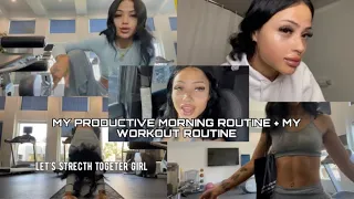 MY PRODUCTIVE MORNING ROUTINE + WORKOUT ROUTINE!! || productive & motivating, journaling, smoke chat