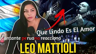 CANTANTE PERUANA reacciona a LEO MATTIOLI ´Que lindo es el amor´