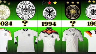 Germany national football team evolution jersey | History jersey football