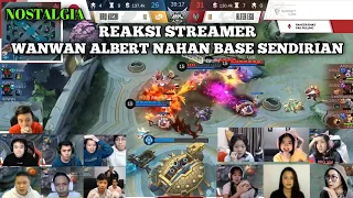 Reaction Streamer Moment Wanwan Albert Defend Base Sendirian!! RRQ vs Alter Ego Zona Esport