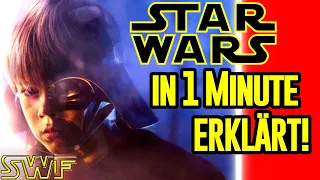 STAR WARS IN EINER MINUTE ZUSAMMENGEFASST! (mit Spoiler) #shorts