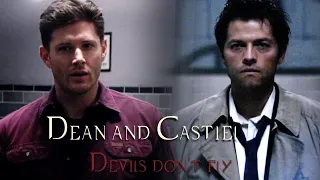 Dean and Castiel - Devils Don't Fly [UPDATE changed colouring and added new scenes]  [Angeldove]