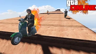 GTA 5 ONLINE - РАМПА НА МОПЕДАХ - СМЕШНЫЕ МОМЕНТЫ