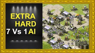 Red Alert 2 - Extra Hard AI - Unholy Alliance map - 7 vs 1