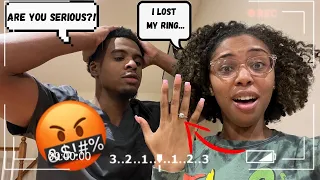 TELLING HIM I LOST MY ENGAGEMENT RING!! *HE LOSES IT!!*