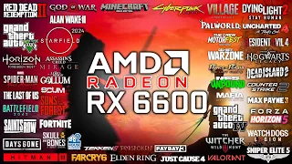 RX 6600 in 2024 - Test in 50 Games