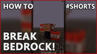 How to Break Bedrock in SURVIVAL MINECRAFT! [JAVA]