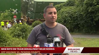 Update on train derailment