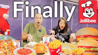 MUKBANG, ASMR at JOLLIBEE Eat The WHOLE Menu| Filipino FAST FOOD RESTAURANT