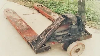 Restoration forklift truck old broken | Restore lifting machine Hydraulic rusty oil rusty