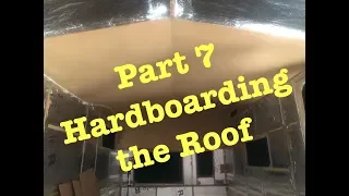 Vintage Avondale Heron 1978 Caravan Renovation Part 7: Hardboarding the Roof