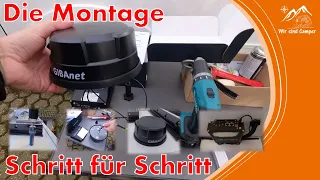 Montage der GibaNet 5G auf unserem Wohnmobil schritt für schritt erklärt