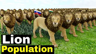 Lion Population by Country 2023 |  Lion Population Worldwide