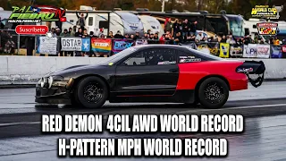 Red Demon 4 Cil AWD World Record / H-Pattern MPH World Record | World Cup Finals 2021 | PalfiebruTV