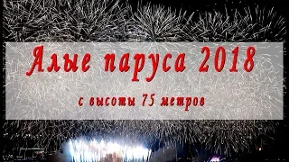Алые паруса 2018 | Алые паруса 50 лет | Панорама шоу с высоты 75 м. |   Фейерверк в Санкт-Петербурге