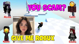 TEXT To Speech Emoji Groupchat Conversations | She Took Advantage Of Me To Steal Robux And Money