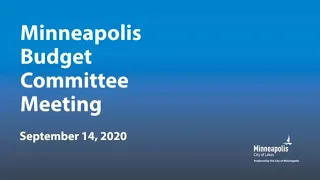 September 14, 2020 Budget Committee