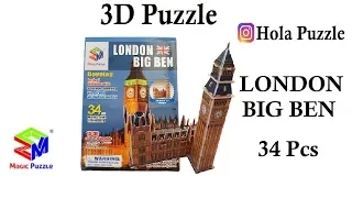3D Puzzle || London Big Ben || Magic Puzzle B668-19