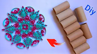 very stylish recycling idea with toilet paper rolls! home decoration ideas