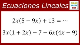 ECUACIONES LINEALES - Ejercicio 9