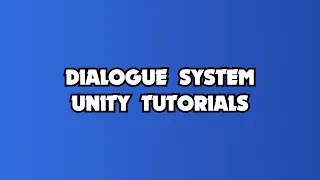 DIALOGUE SYSTEM IN 10 MINUTES ‐ Unity Game Dev Tutorial