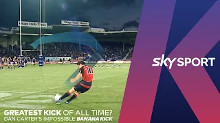 GREATEST KICK OF ALL TIME? Dan Carter's Impossible Banana Kick | 2007 Highlanders v Crusaders