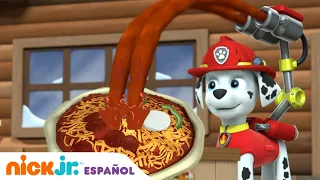 Paw Patrol | ¡Los cachorros y la fiesta de la pizza gigante! | Nick Jr. en Español