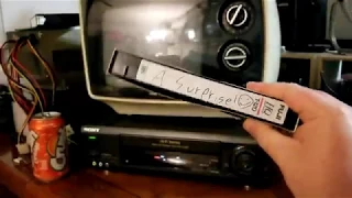 Man finds VHS tape in junk store marked "A surprise!"