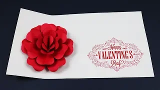 Pop up Rose Valentine's Day Card