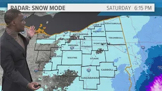 Cleveland Weather: Snow showers continue Saturday night