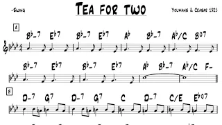 Tea For Two- Guitar Lesson- Chords, Melody, and Soloing for Easy Jazz Guitar