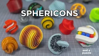 My Super Sphericon Collection with Astrolabicon Puzzle