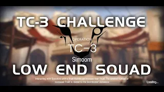 TC-3 CM Challenge Mode | Ultra Low End Squad | To Be Continued | 【Arknights】