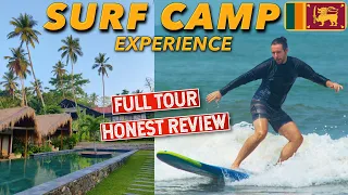 SURFING IN SRI LANKA 🏄🏽‍♂️🇱🇰 Kima Surf Camp honest review HIRIKETIYA BEACH