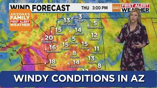 Gusty winds throughout Arizona