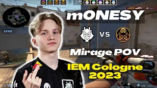 【m0NESY POV】 (27-16) rating:1.60 G2 vs ENCE (mirage) IEM Cologne 2023 Grand Finals Map 2 | CSGO POV