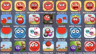 Red Ball 4,Red Ball 5,Red Ball Return,Red Ball Legend,Red Ball 1,Red Ball 3,BRed Ball,Love Balls