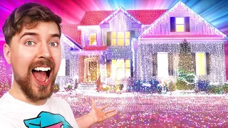 I Put 1,000,000,000 Christmas Lights On A House World Record BEST MOMENTS