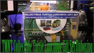 TMNT Collectible Turtle Lunchbox Gift Set Unboxing