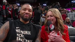 Damian Lillard Pregame Interview | Portland Trail Blazers vs. Milwaukee Bucks | January 31, 2024