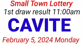 STL - CAVITE February 5, 2024 1ST DRAW RESULT