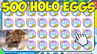 I Opened 500 Exclusive Hologram Eggs in Roblox Pet Simulator X