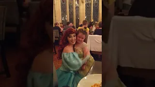 Meeting Ariel at Cinderella's Royal Table - Disney World June 2019