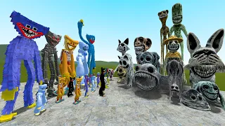 NEW HUGGY WUGGY ALL SKINS POPPY PLAYTIME CHAPTER 3 VS ALL ZOONOMALY MONSTERS In Garry's Mod